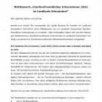 Wettbewerb des Lokalen Bündnis für Familien im Landkreis Schwandorf